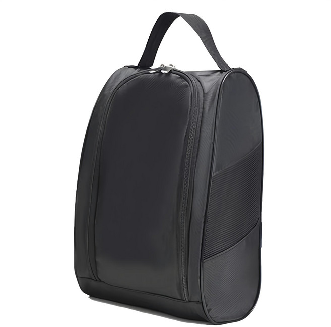 씨티컴퍼니 베이직 골프 슈즈백 신발주머니, 블랙, 1개