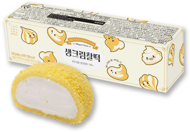 화과방 생크림찰떡(40gx8개입), 320g, 1세트