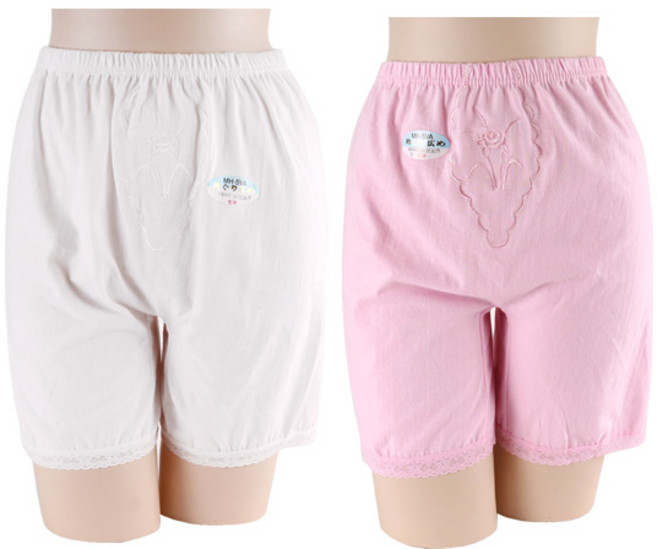 국산 편한 순면100% 여성 자수 할머니 속바지 사각 고쟁이