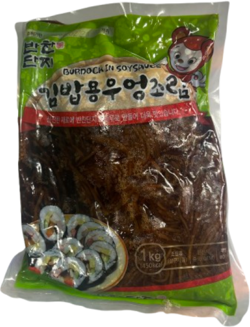 반찬단지 김밥용우엉조림(3mm) 1kg 아이스박스, 1개