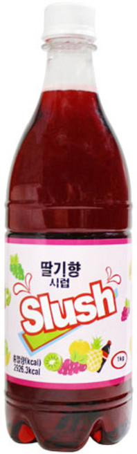 이안스 TOM 딸기향 슬러시 시럽 1kg, 1개, 750ml