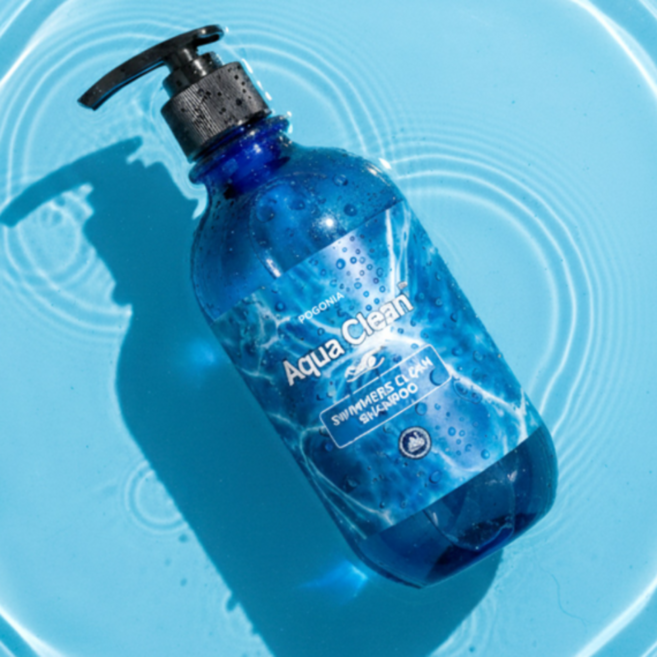 포고니아 아쿠아 식물성 오일 클린 허브 추출물 샴푸, 2개, 500ml