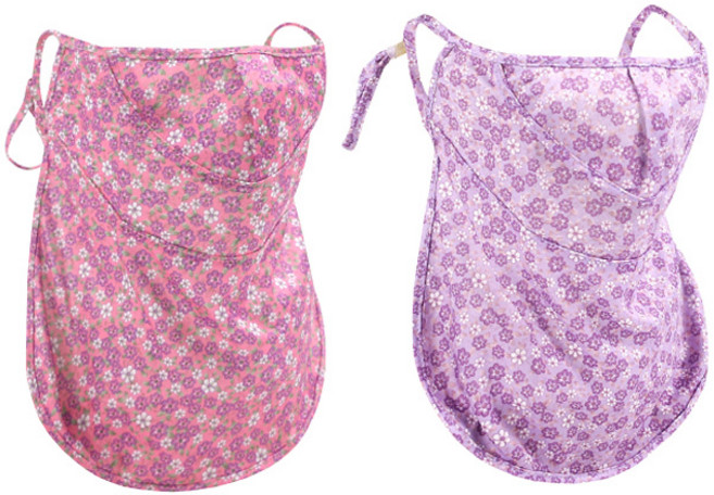 스타리프 쿨스킨 롱마스크 2개, 핑크_퍼플