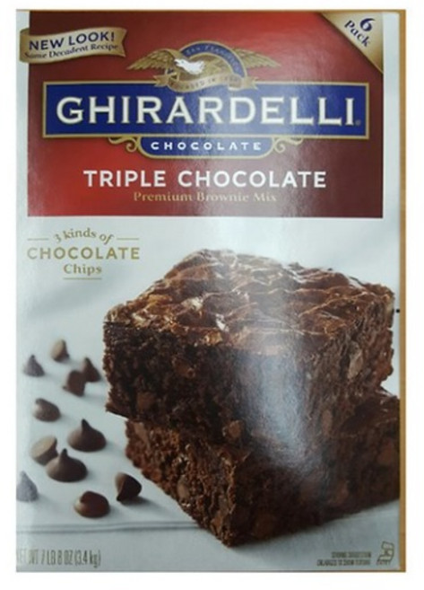 기라델리 트리플 초콜렛 브라우니 믹스 3.4kg, 1박스