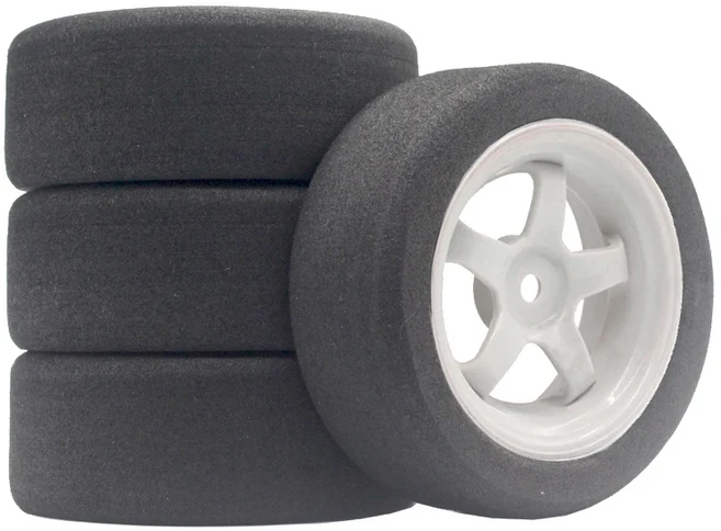 12mm 육각 RC 레이싱카 액세서리 4개 세트 레이싱 폼 타이어 휠 림 세트 HSP HPI 1/10 온로드 RC카용, 01 901R-6019