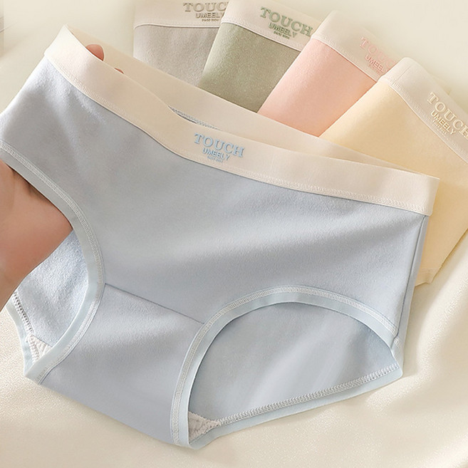 슈가앤 코튼터치 여성 학생 팬티 5종 세트 UK04 데일리 면스판