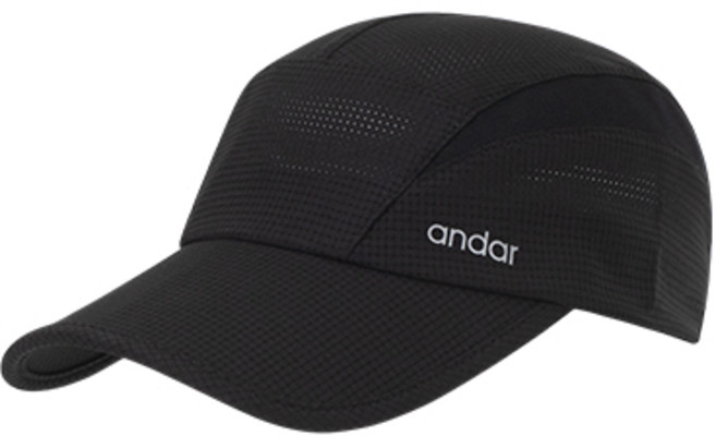 ANDAR AIRST 折疊帽 運動帽, 1個, 輕盈跑步折疊帽 黑