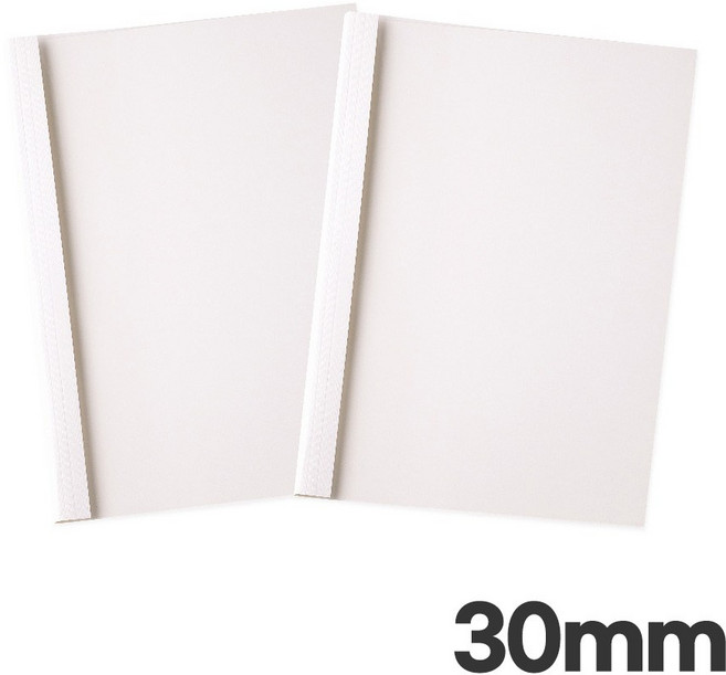 카피어랜드 열 제본기 열제본기 전용 제본표지 열제본 표지 A4 (30mm 투명 아이보리 30매입), 단품