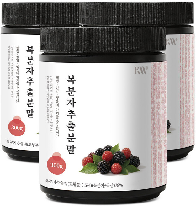 케이웰니스 복분자추출분말, 3개, 300g