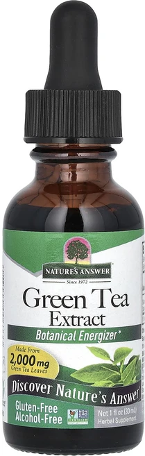 네이쳐스엔서 녹차 추출물 알코올 프리 2000mg 30ml, 5개 - 쿠팡