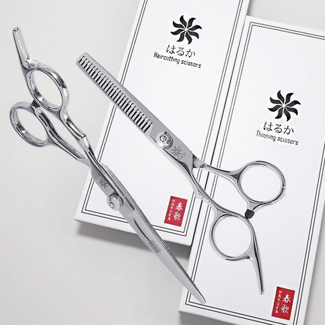 하루카 미용가위 세트, 실버, 1세트