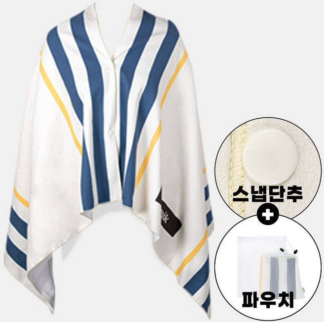 (똑딱이단추) 카르닉 판초형 비치타올 대형 해변 100x180 스냅버튼 망토 타월 서핑 물놀이 비치가운, 1개, L (180x100) 폴라베어