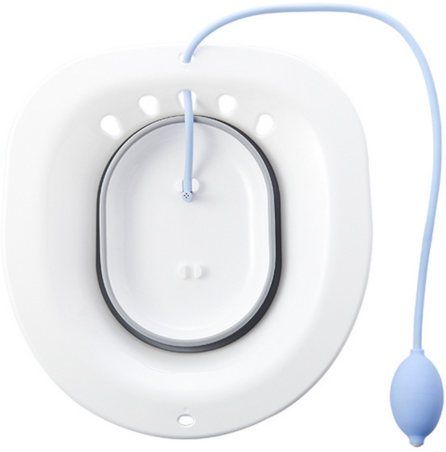 셀링랩 접이식 좌욕대야 좌욕기 버블형, 1개