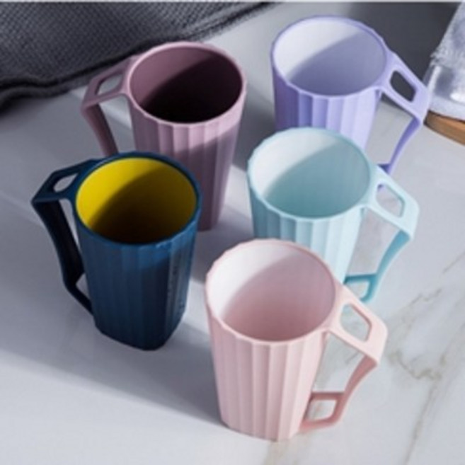 하주글로벌 파스텔 칫솔 꽂이 거꾸로 양치컵 5colors, 핑크, 1개