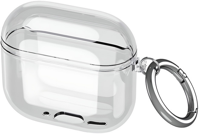 로랜텍 림피오 변색방지 TPU 크리스탈 케이스 에어팟 4, 투명, 1개