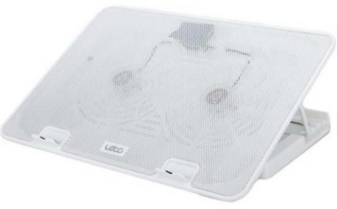 레토 메탈 듀얼쿨러 노트북 거치대 LCS-S01, ALL COLOR WHITE, 1개