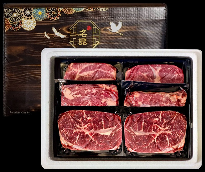 블랙앵거스 탑초이스 명품구이세트 3호 [살치살200gx2팩+부채살 200gx2팩+척아이롤 200gx2팩], 단품