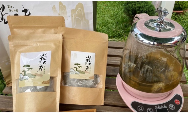 Dr. Song 五葉松針茶 松壽神仙茶與松針樂活茶雙口味 6包, 1個