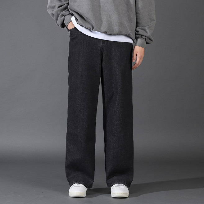 후앙스 겨울 기모 본딩 스판 와이드 데님 팬츠 GZCP-5102