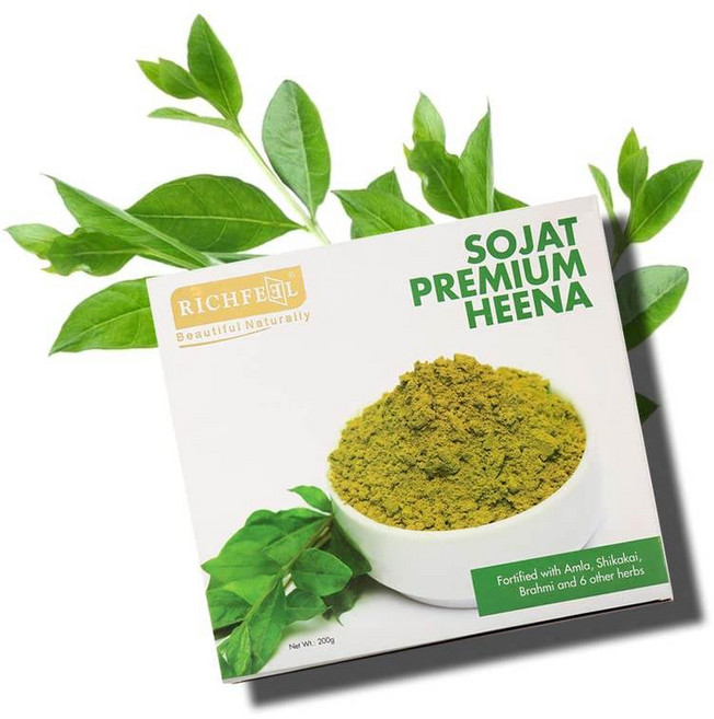 인도정품 리치필 쏘잣 프리미엄 헤나 200g, 1