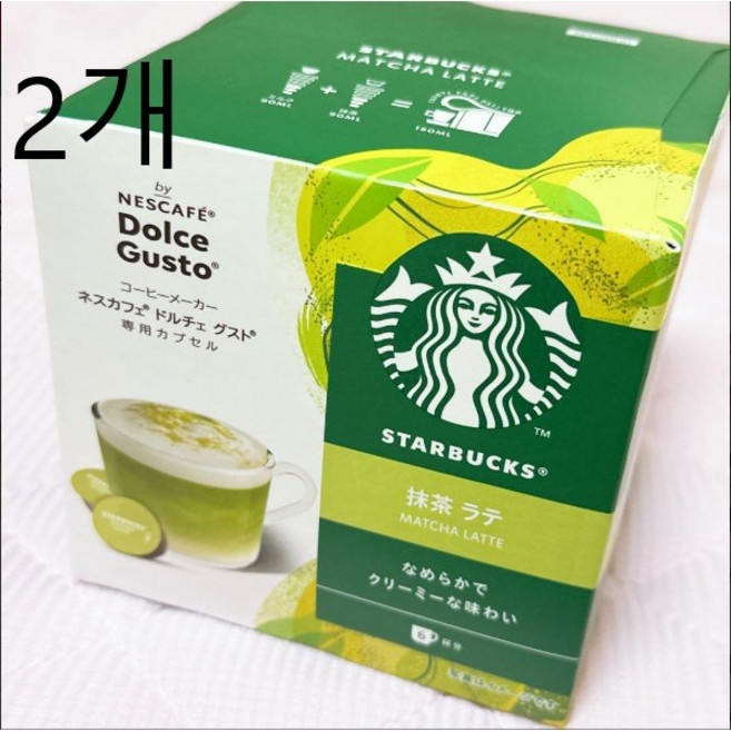 스타벅스 녹차라테 네스카페 돌체 구스토전용 캡슐, 135g, 2개, 12개입