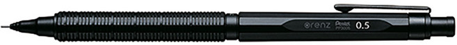 PenteL 펜텔 오렌즈 네로 샤프 0.3mm PP3003 0.5mm PP3005 초극세 노크식 샤프, 블랙(PP3005-A)