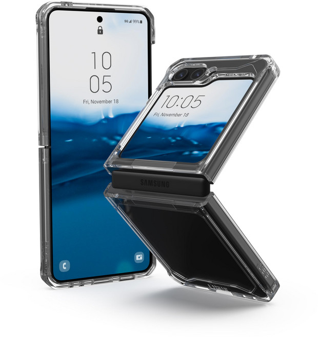 URBAN ARMOR GEAR Galaxy Z Flip 5 PLYO UAG-GLXZFLP5-Y-IC 대응 내충격 케이스 아이스 [일본