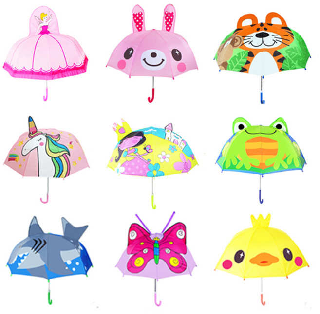 당일발송 렌코리아 귀여운 3D 입체 캐릭터 어린이우산 예쁜우양산