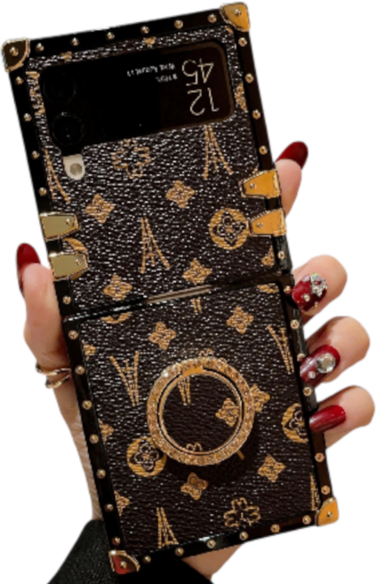 럭스폰 갤럭시 플립 전용 빈티지 링 명품 케이스