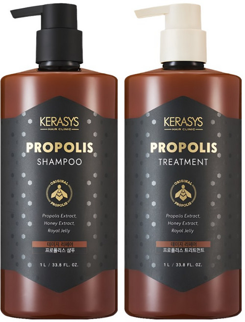 케라시스 프로폴리스 트리트먼트1000ml+ 프로폴리스 샴푸1000ml, 1개, 1L