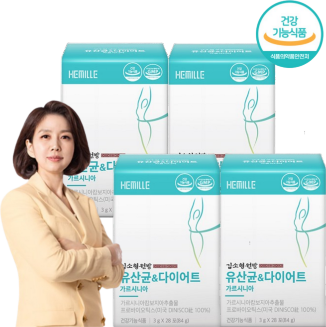 김소형원장 다이어트유산균 체지방감소 가르시니아 스틱, 84g, 4세트
