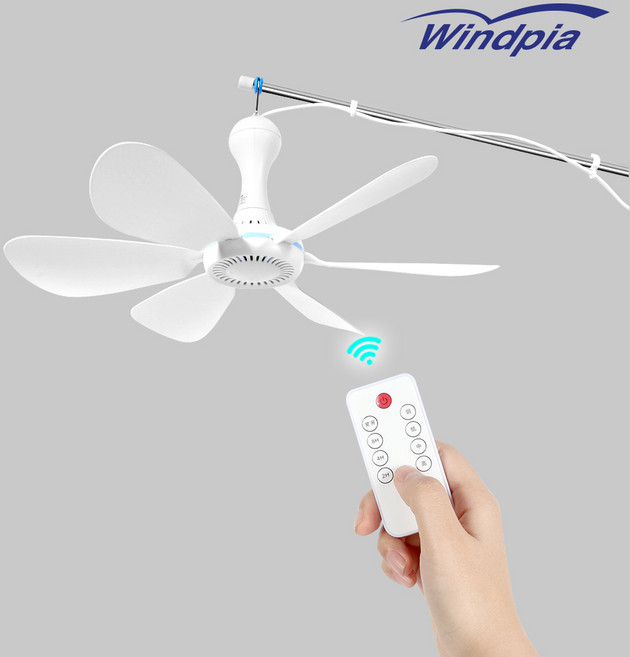 6엽 타프 실링팬 WF-H207 에어블루밍 천장선풍기 캠핑선풍기