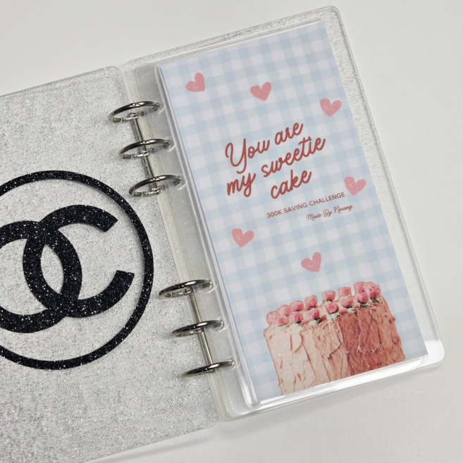 A6 카페저축 30만원 6공 현금속지