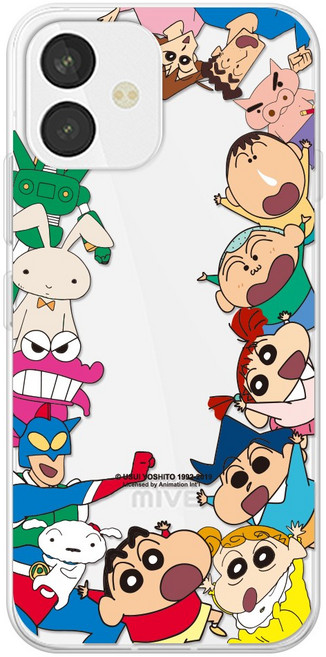 코쿼드 짱구 와글와글 클리어 케이스_At-m130/잼폰2_와글와글짱구