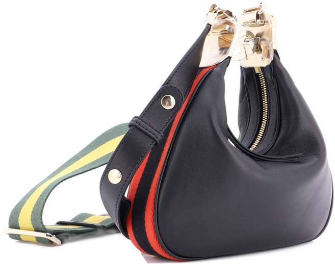 구찌 중고 아타셰 숄더 백 레더 스몰 크로스 백