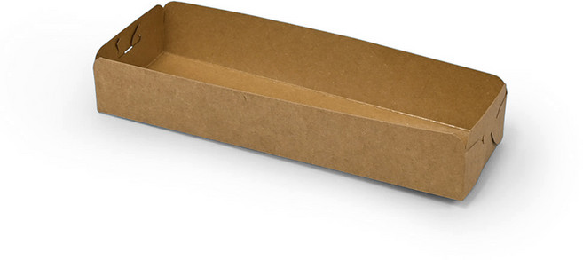 크라프트 종이트레이 긴빵 소세지빵 바게트 종이받침, 1세트, 100개입