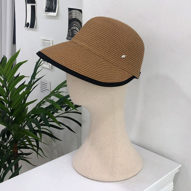 잼젬 넓은 챙 밀짚 볼캡 야구모자 버킷햇 빅사이즈 캡모자