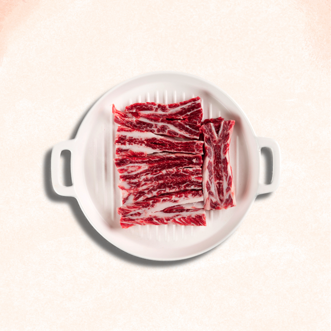 우마고 한우암소 1등급 / 1+등급 갈비살 200g, 한우암소 1+등급 갈비살 200g, 1개