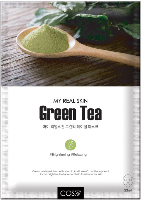 cosw 코스더블유 1일1팩 마스크팩 그린티, 30매입, 1개
