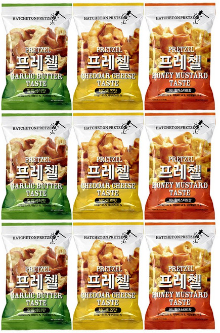 프레첼 3종, 1세트, 765g