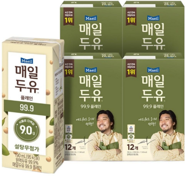 매일두유 99.9 플레인, 190ml, 24개