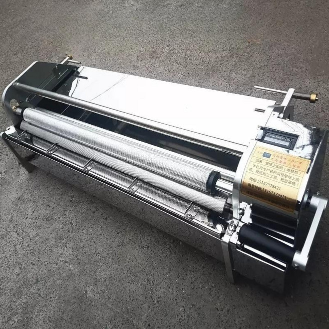 도배풀기계 풀바르는기계 수동 미장 롤러 소폭 장폭 합지 스테인레스, 53cm 스테인리스 스틸