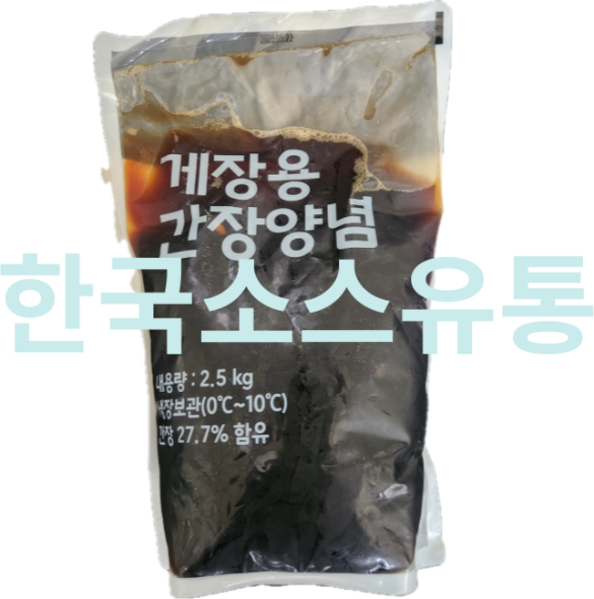 한국소스 간장 게장소스 2.5kg 매콤달콤 게장을 손쉽게 집에서 하는 방법, 1개