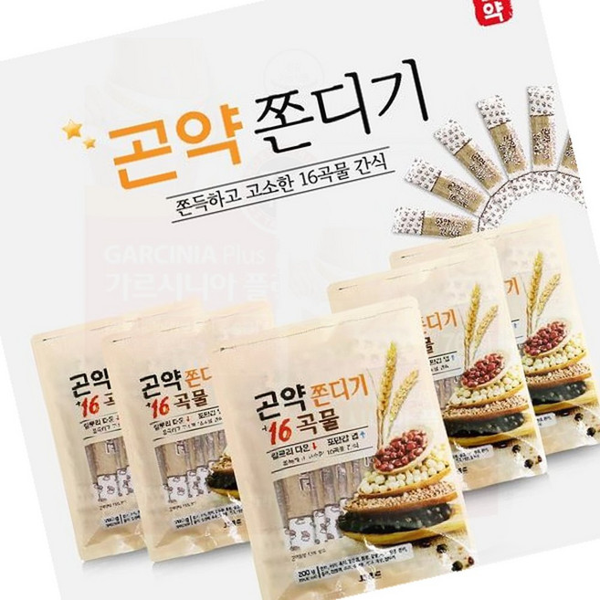 곤약 쫀드기 16곡물 함유 저칼로리 간식 다이어트 야식, 1g, 1개
