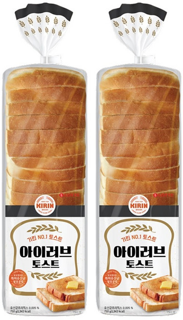 롯데제과 아이러브 토스트 전용식빵1 500g, 750g, 2개