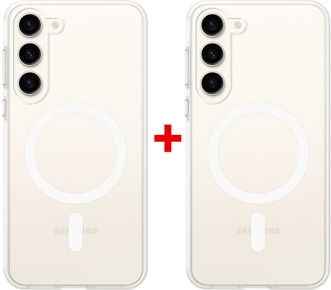 강력 자력 맥세이프 투명 변색 방지 마그네틱 케이스 2개입 세트