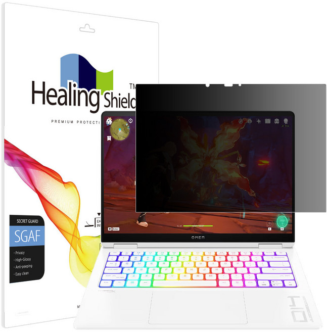 힐링쉴드 HP 오멘 14 슬림 fb0038TX 프라이버시 사생활 보호필름 액정