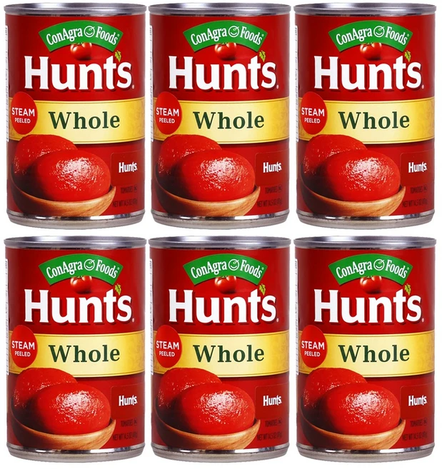 헌트 토마토홀 통조림, 411g, 6개 - 쿠팡