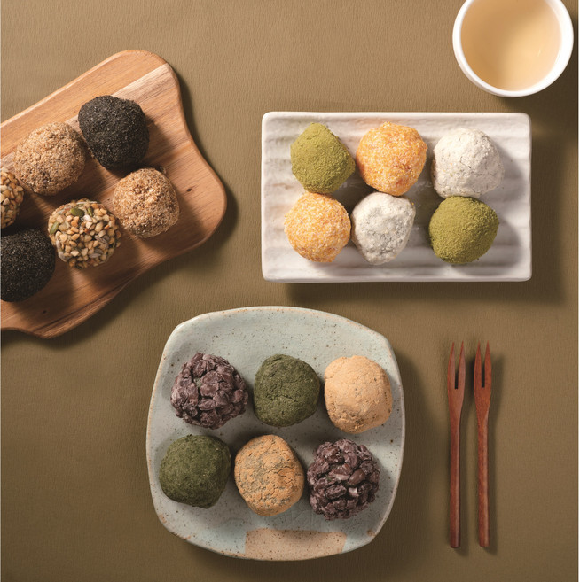 시루원 8종 52알(팥.흑임자.견과류 콩고물 귤 쑥 빵가루 쑥찰떡) 제주도 오메기떡