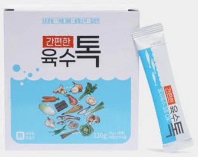 동결건조로 영양소는 그대로 빠르고 쉽게 3초면 육수 완성 육수톡(4gx30포) x 3개 - 쿠팡